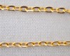 Corrente cadeado (cartier) banho ouro 18k - 4 mm (metro)FL-605