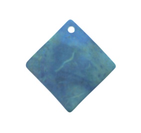 Pingente losango coco colorido - Azul claro - 3 cm (un) CC-304