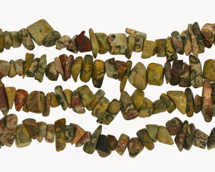 Pedra cascalho leopardo skin (leopardita) - Fio 90 cm (PC-23)